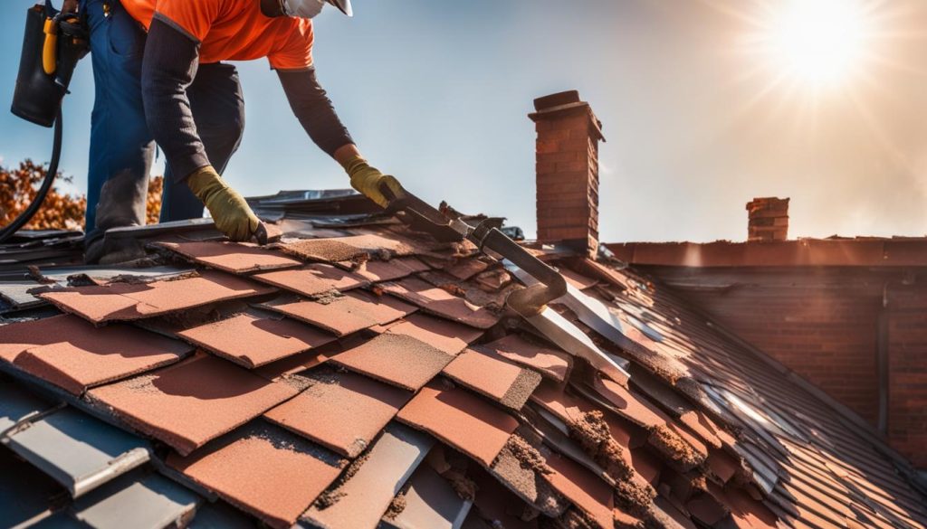 Schoorsteen nokvorst reparatie